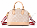 louis-vuitton-inspired-alma-mm-m27327-monogram-dome-handbag-beige-canvas-top-handle-white-background